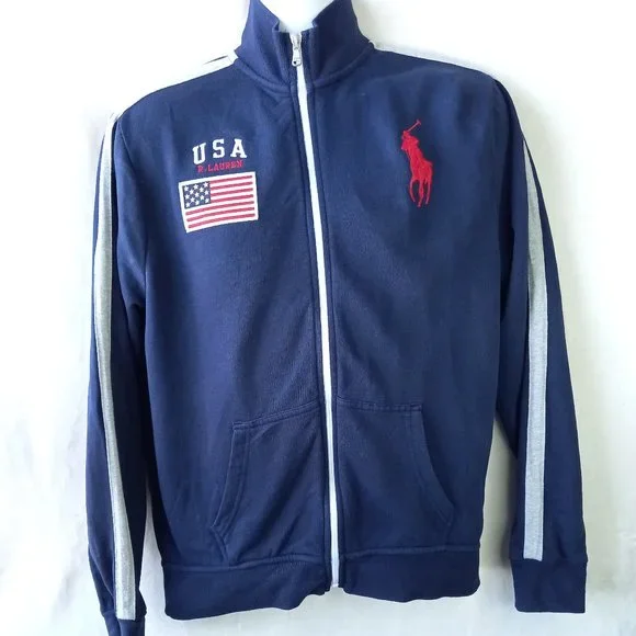Ralph Lauren | Shirts | Ralph Lauren Usa Flag Big Pony Full Zip